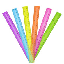 DAGONGREN 30er-Pack durchsichtige Kunststofflineale, 12 Zoll, transparent, verschiedene Farben, metrische Massenlineale mit Zoll und Zentimetern, Kin