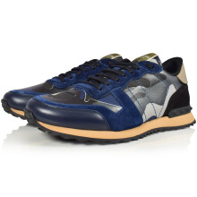 (CG1 Black/Gold, 10) Valentino Camo Rockrunner Trainers