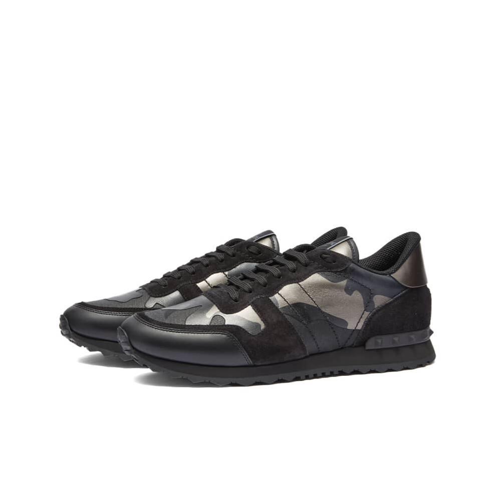 (E43 Metal Black, 7) Valentino Camo Rockrunner Trainers