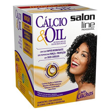 Linha Transformacao (Guanidina) Salon Line - Kit Calcio & Oil (1 Creme Relaxante 215 Gr, 1 Oleo Super Hidratante 30 Ml, 1 Liquido Ativador 50 Ml e 1 S