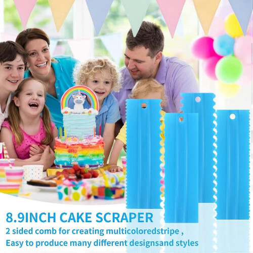 Cake Scraper and Smoother Set - DIY Cake Decorating Tools 2