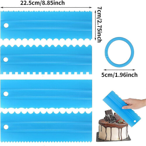 Cake Scraper and Smoother Set - DIY Cake Decorating Tools 1