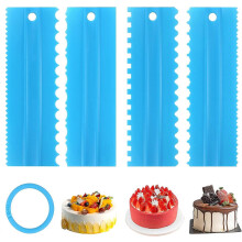 Cake Scraper and Smoother Set - DIY Cake Decorating Tools