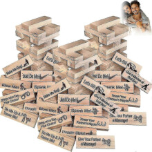 Super Naughty Block Tower Game - Couple Activities Date Night Ideas, Naughty Date Night Ideas, Wooden Board Game for Couple | Fruugo Ch