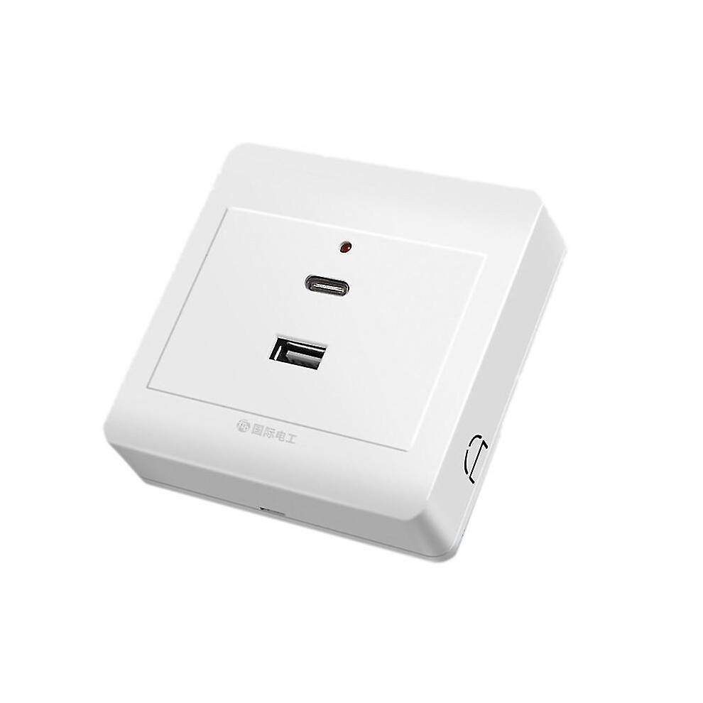 (Surfaces Mounted, 2) Usb Wall Outlets Typec Usb Wall Charger Outlet 18W 220V Usb Outlets Receptacle Zekai 5778930709694