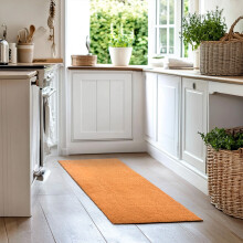 (60cm, 200cm) PVC Coir Mat Non-Shed Runner Rug