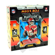Megacaja de Playbook Football 2021: 20 tarjetas coleccionables por caja, una tarjeta de aut grafo o de recuerdo por caja