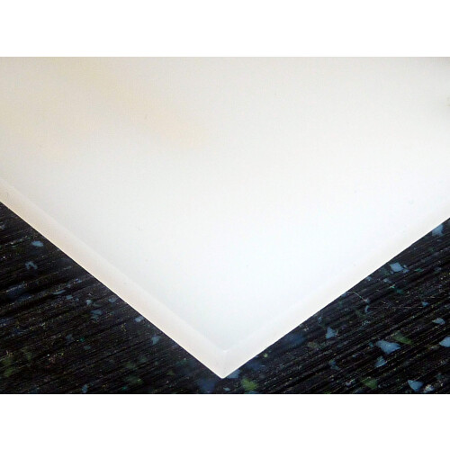 Funko 1/8" (3mm) Milky White Acrylic 12"x12" Sheet Translucent Plexiglass Cast AZM 1