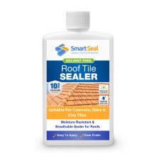 (100ML Sample) Smartseal Roof Tile Sealer - Long-lasting Protection for Concrete, Slate & Clay Roof Tiles - Solvent-Free Roof Sealant. 10-year Protection.