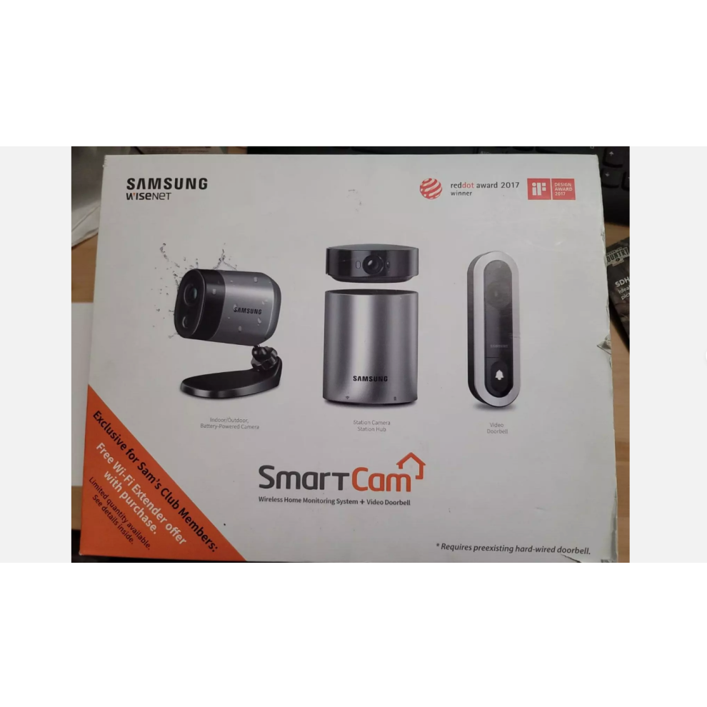 SAMSUNG SECURITY WISENET SMARTCAM SYSTEM + VIDEO DOOBELL CAMERA