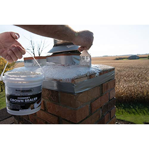 MasonryDefender Chimney Crown Sealer  Brushable Sealant Fixes Cracked 1