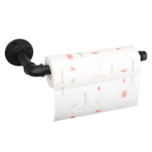 Jeasor Industrial Iron Pipe -keittiöpaperiteline, vintage-maalaistalo, raskaaseen käyttöön tarkoitettu DIY-teollisuusmaalaismainen seinälle kiinn