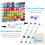 Ensemble de Marqueurs Alcool Bianyo Classiques, Pack de 72, Double Pointe Art Marker 3