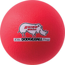 Champion Sports Rhino Skin Dodgeball (Enkel, Neon Röd, 6")