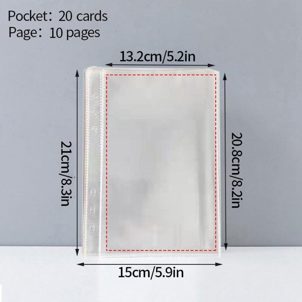 (10 inner pages/1#) A5 Photo Card Binder Diy Photo Card Collection This Idol Polaroid Album Scrapbook Polaroid Album Binder