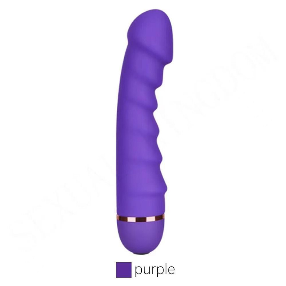 (purple) Silicone G-spot Vibrator Female Sex Toy Wave Masturbator Av Stick