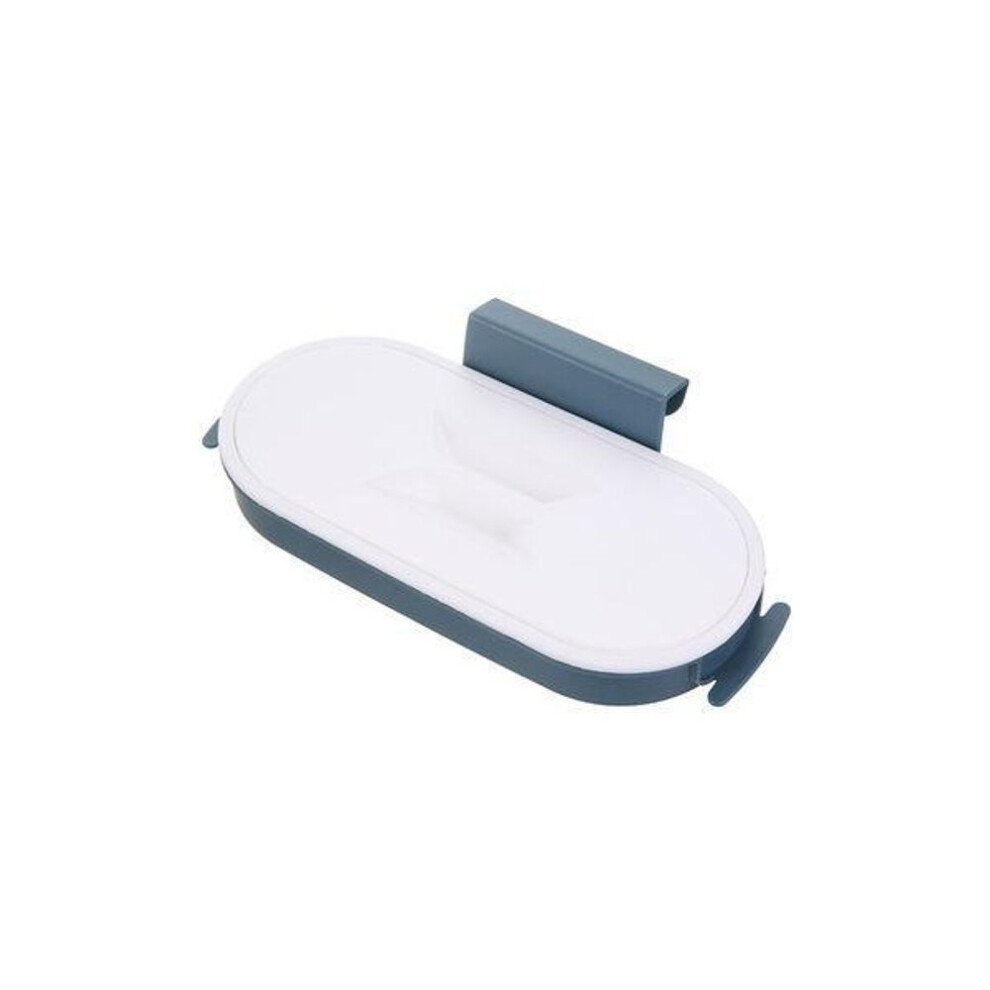 (navy blue, About 26*12cm) Butterfly Morning Hanging Garbage Bag Storage Rack For Kitchen Trash Can - Wall Mount Bracket Hook For Household Cabinet Door.