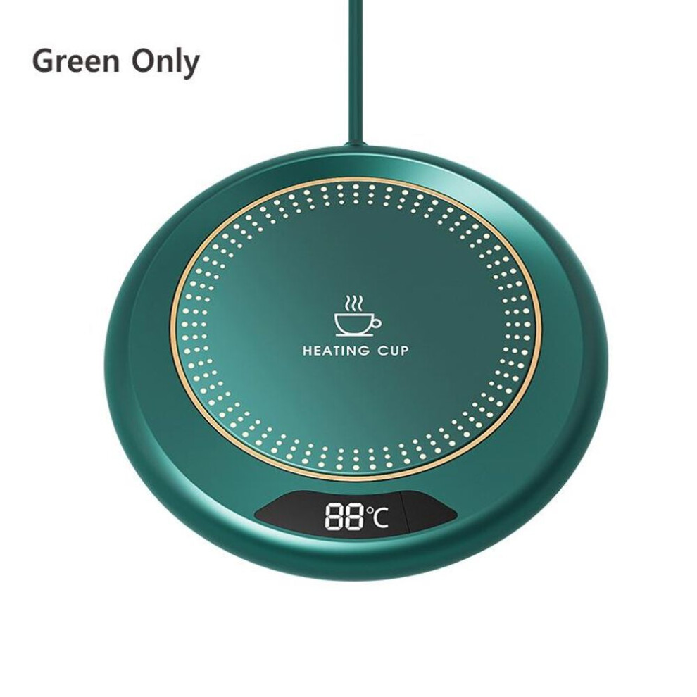 (green) Mug Warmer Usb Cup Heater Electric Coffee Milk Tea Water Heating Pad Thermostatic Coasters Cup Warmer For Home Office Mug Heater