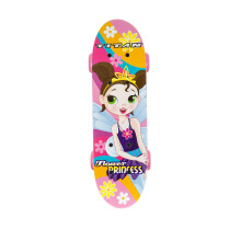Titan Flower Princess Skateboard completo per ragazze (5+ anni), 17 pollici, rosa