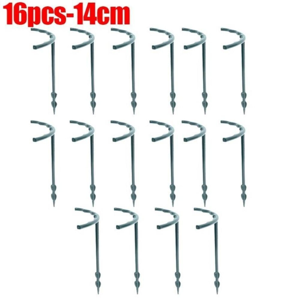 (trumpet-16pcs) 16pcs Plastic Plant Support Pile Frame Greenhouse Arrangement Semicircle Fixed Rod Indoor Flower Plant Vine Climbing Bracket