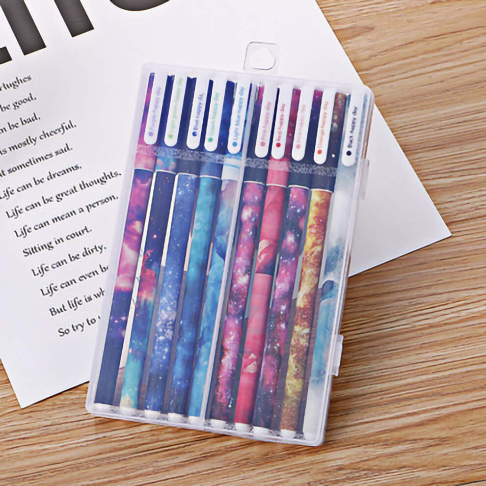 Jisomin Creative Mignon Petit Stylo Gel Frais Stylo De Couleur 10 Ensembles-image