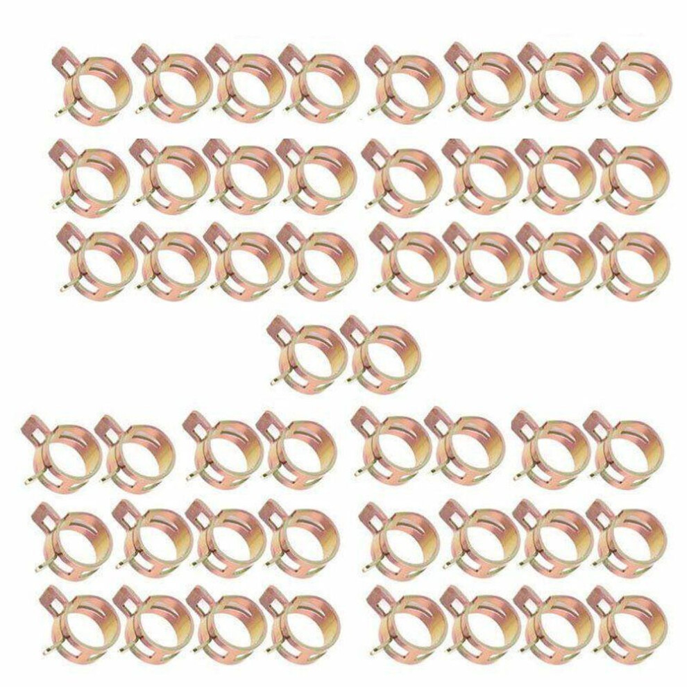 50 X Fastener 5/6/7/8/9mm Spring Clip Fuel Water Line Hose Pipe Air Tube Clamps