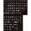 Velk poctacov klvesnice Stick Ons/Bl na cern 1