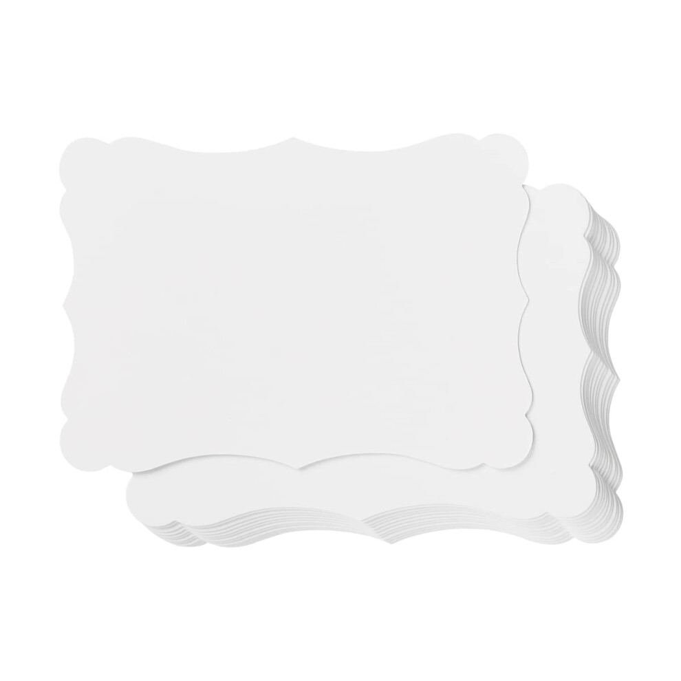 Lot De 50 Cartes Vierges En Papier Kraft Homtable, Papier Cartonn? ?Pais, Cartes De V?Ux Marron-image