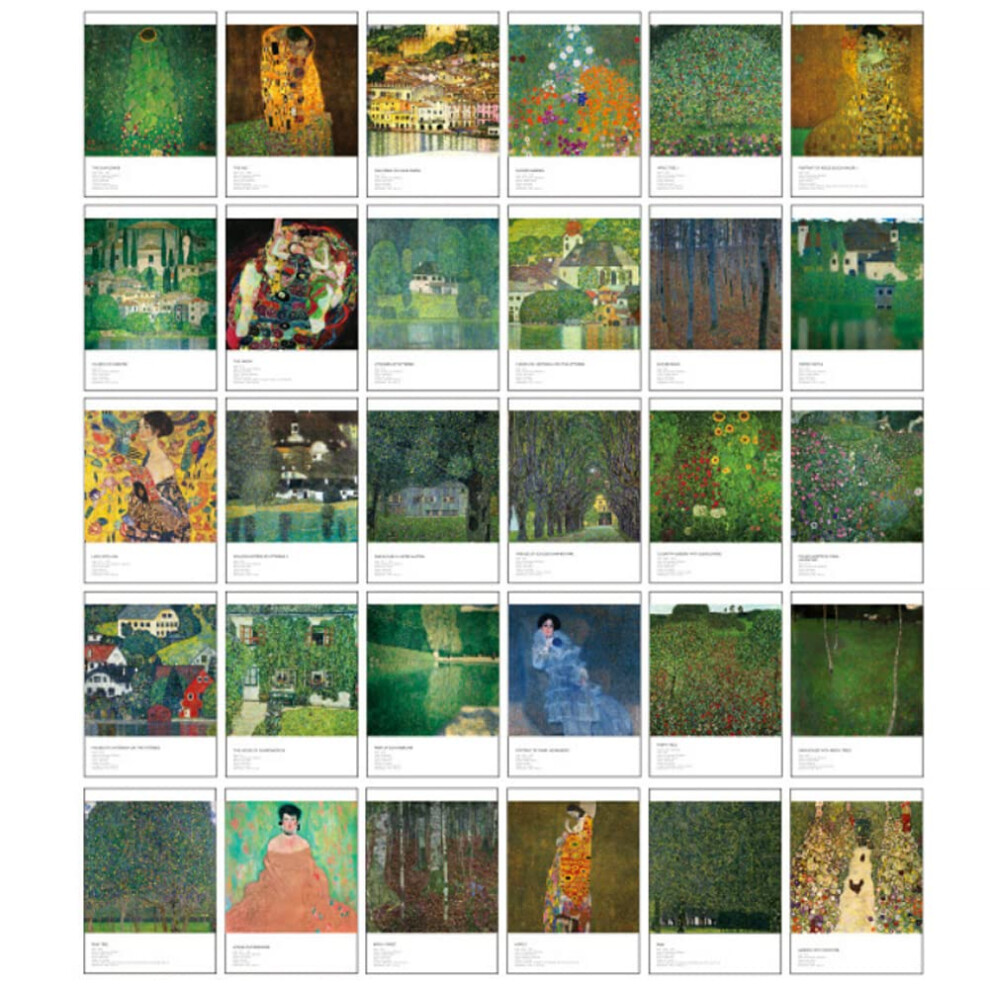 Ensemble De Cartes Postales Gustav Klimt De Hosteesschoice, 30 Pi?Ces, 4 X 6 Pouces Par-image