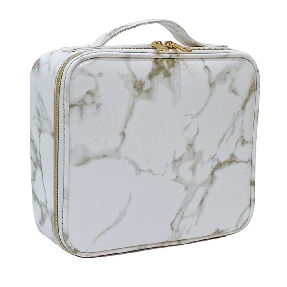 (white) Brand Beauty Brush Makeup Bag Travel Professional Women Cosmetic Case Big Capacity Make Up Box Necessary Waterproof Cosmetic Bag