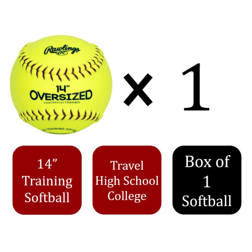 Rawlings | Overdized Fastpitch Training Softball | 14 """" 2