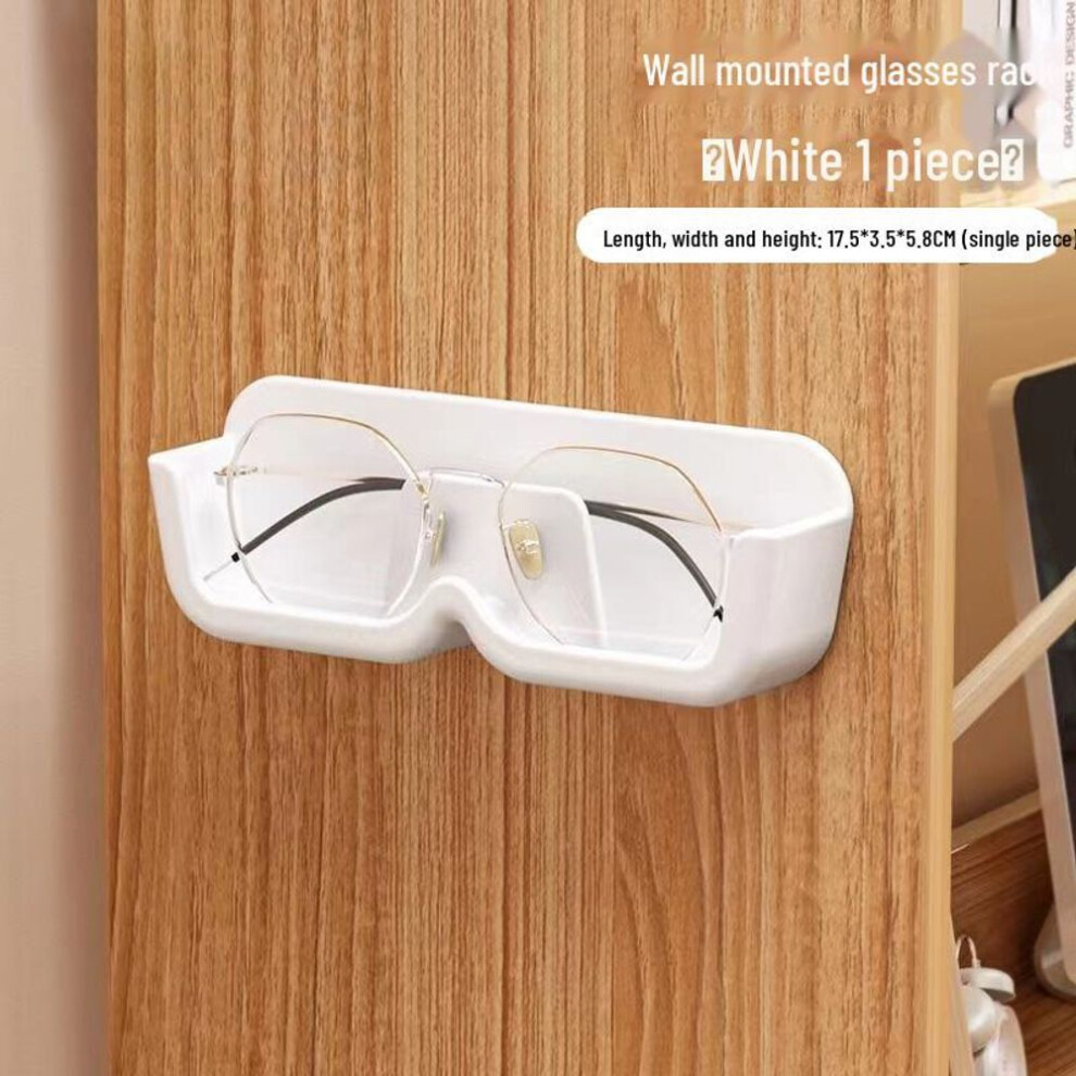 (white, opp bag + film) Wall-mounted Glasses Storage Rack for Myopia and Sunglasses - Decorative Display and Organizer for Eyewear.