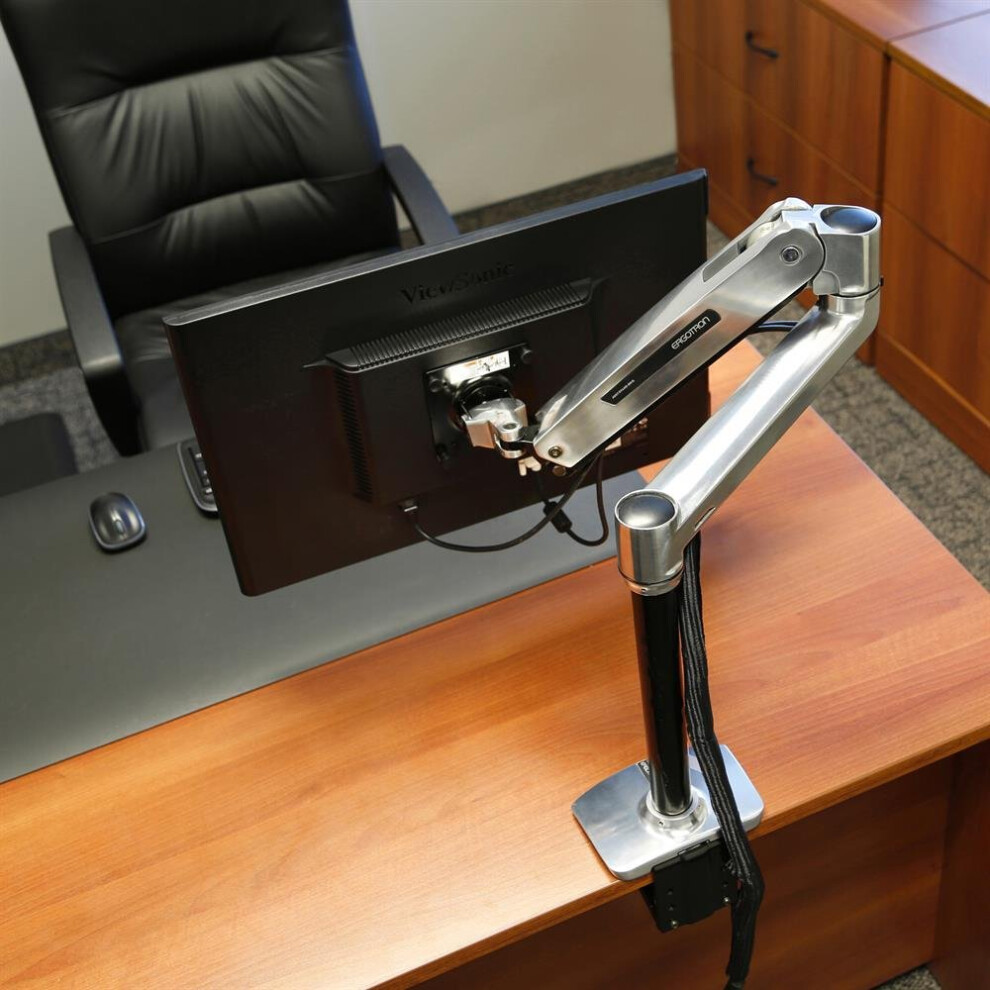 Ergotron Lx Hd Sit-Stand Desk Mount Lcd Arm - Mounting Kit (Pole, Vesa Adapter, Sit-Stand Arm, Desk Clamp Base, Grommet- 698833040098