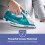 GEEPAS (Blue) Geepas 2in 1 Cordless Steam Iron Ceramic Soleplate 8