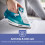 GEEPAS (Blue) Geepas 2in 1 Cordless Steam Iron Ceramic Soleplate 10