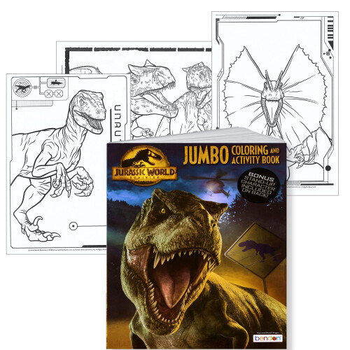 Jurassic World Jumbo Coloring and Activity Book - 64 sider 2