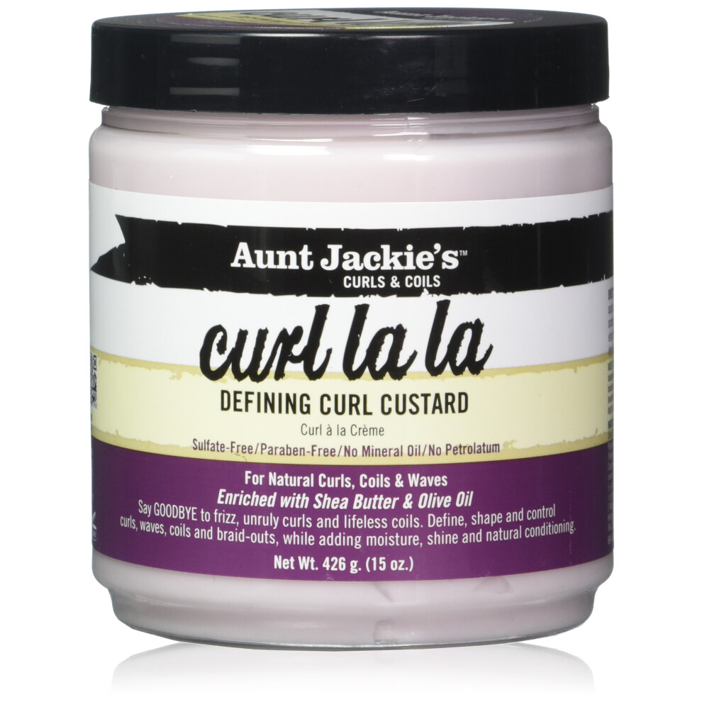 Aunt Jackie's Curl La La Defining Curl Custard 15 Ounce Jar (443Ml) (2 Pack)