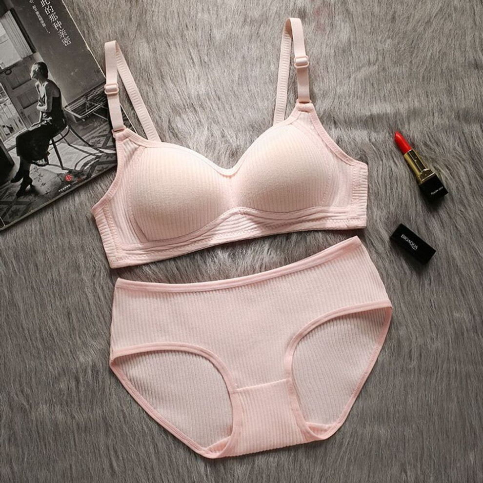 (pink, 36/80AB) Teenage Girls Underwear Bras Kids Puberty Girl Bra Young Students Sport Training Bra for Children