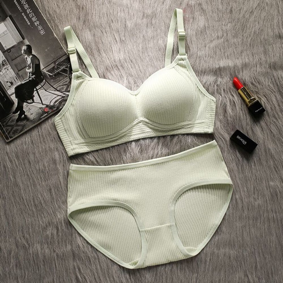 (green, 36/80AB) Teenage Girls Underwear Bras Kids Puberty Girl Bra Young Students Sport Training Bra for Children