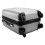 Silver Lightweight Travel Cabin Suitcase With Wheels & Handle 3