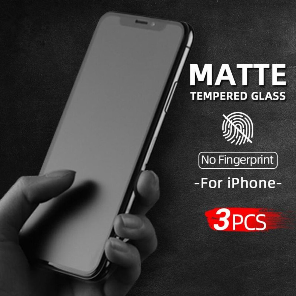 (transparent, iPhone XS Max) 3 Pcs Frosted Protective Tempered Glass For Iphone 16 15 14 13 12 11 Pro Max X Xs Xr Xs Max 8 Plus Screen Protector For Iphone 12 13 Mini Matte Glass