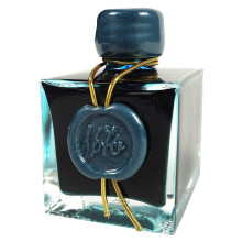 J. Herbin 1670. vforduls tintk  Aranyfnyu 50 ml-es palackos  Emerald of Chivor (smaragdzld-kk tinta)