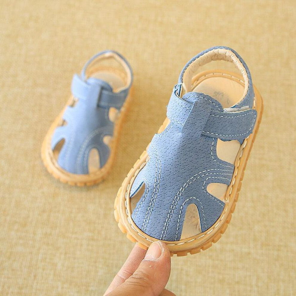 (blue, 12-18 Months) 2022 Baby Sandals Toddler Boys First Walkers Newborn Girls First Shoes Indoor Soft Sole Infant Sandals Summer Beach Baby Shoes