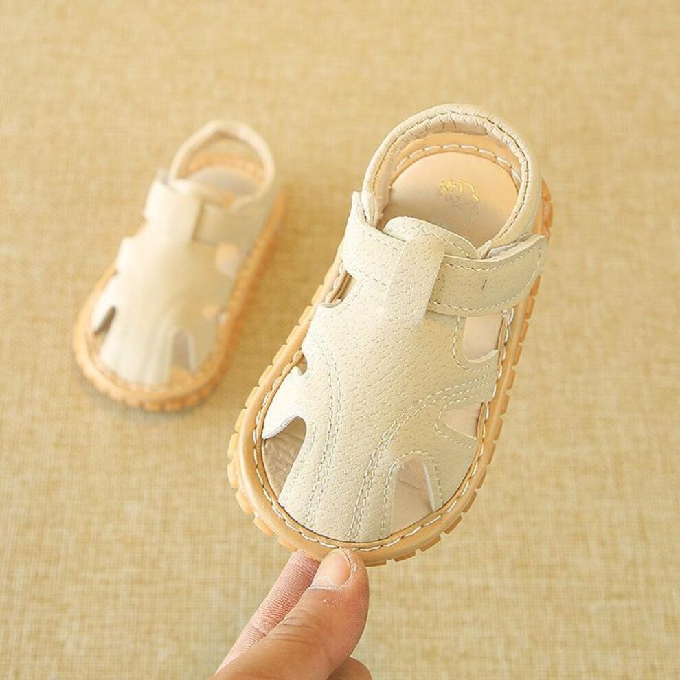 (white, 12-18 Months) 2022 Baby Sandals Toddler Boys First Walkers Newborn Girls First Shoes Indoor Soft Sole Infant Sandals Summer Beach Baby Shoes