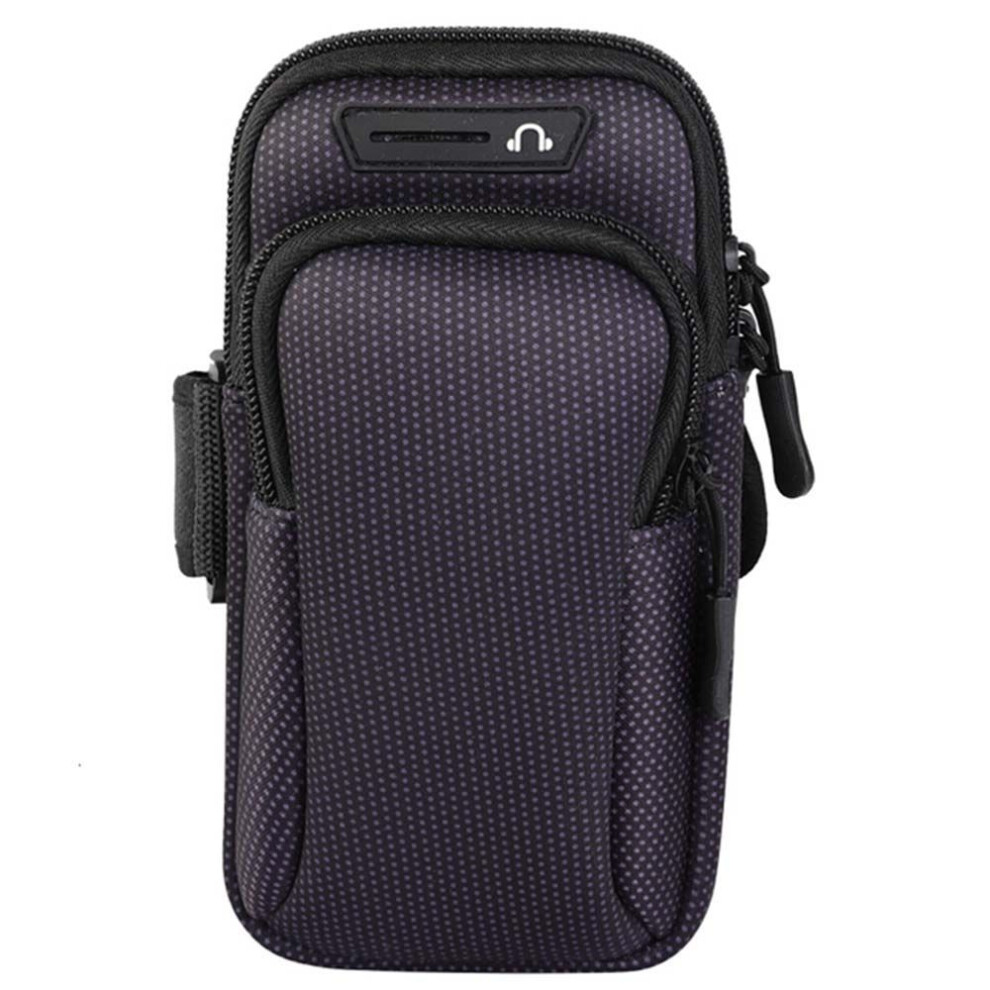 (black) Sport Universal Wristlet Smartphones Armband Running Arm Phone Holder Mobile Bag Phone Case Arm Bag