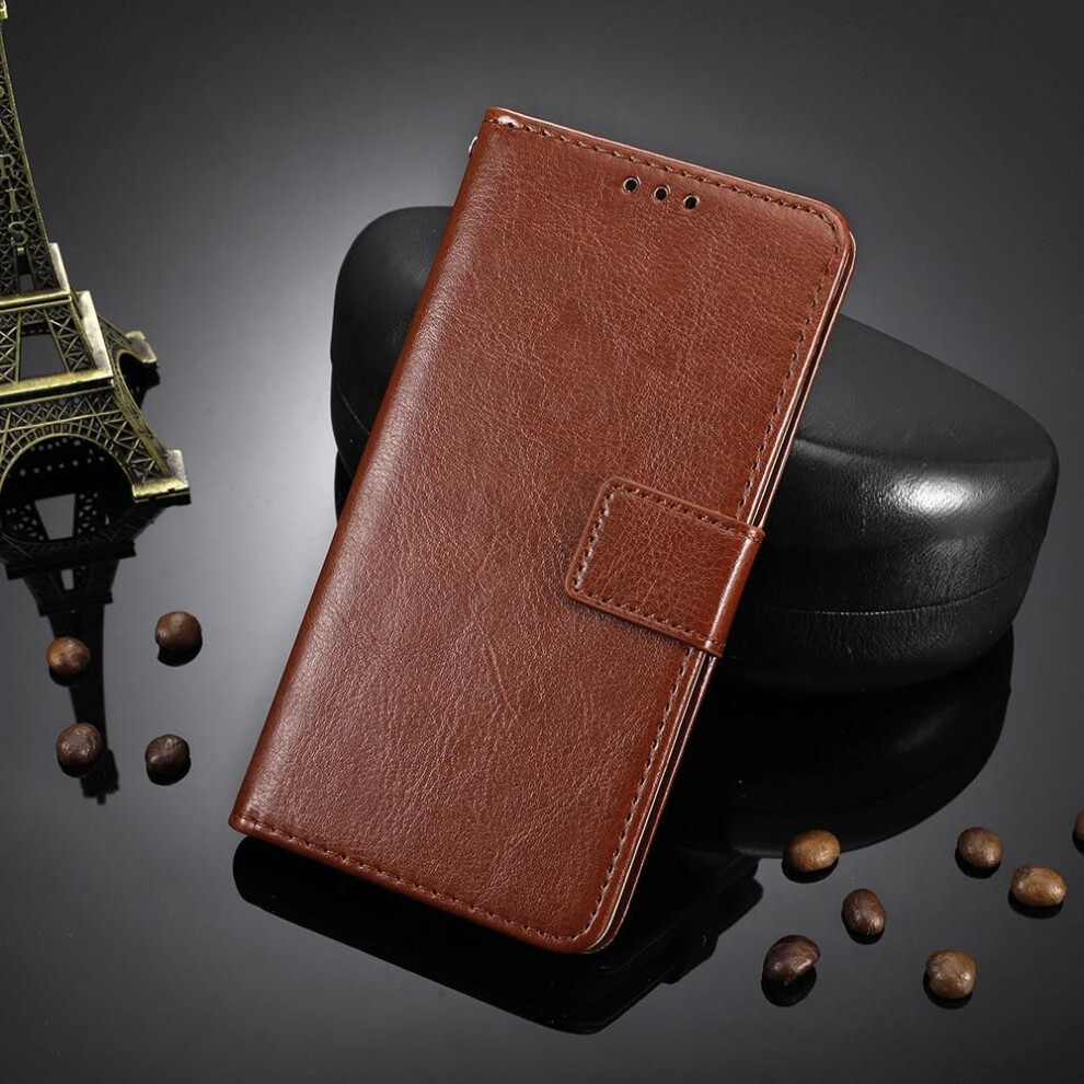 (brown, Tecno Pova 2) For Tecno Pova 2 Casing Pu Leather Wallet For Tecno Pova 2 Case Stand Holder Flip Cover