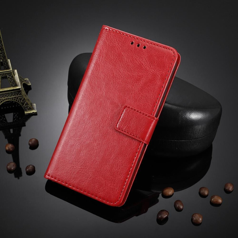 (red, Tecno Pova 2) For Tecno Pova 2 Casing Pu Leather Wallet For Tecno Pova 2 Case Stand Holder Flip Cover