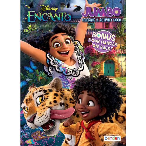 Bendon Encanto Jumbo Βιβλίο Χρωματισμού και Δραστηριοτήτων, 80 Σελίδες (Σετ 2 Βιβλίων) 1