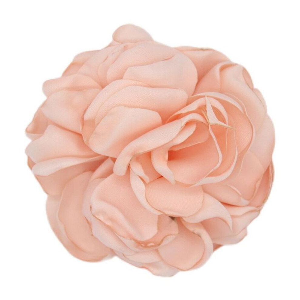 (pink) 1pc Art Flower Brooch Fabric Corsage Gift Cloth Lapel Pin Handmade Elegant Jewelry Wome