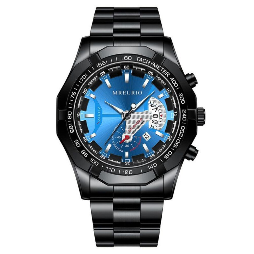 (black,blue) Men&apos;s Big Dial Quartz Watches Original Design Business Man&apos;s Wristwatches Top Luxury Best Gifts For Husband,family,friend